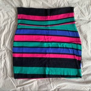 Striped Bodycon Skirt